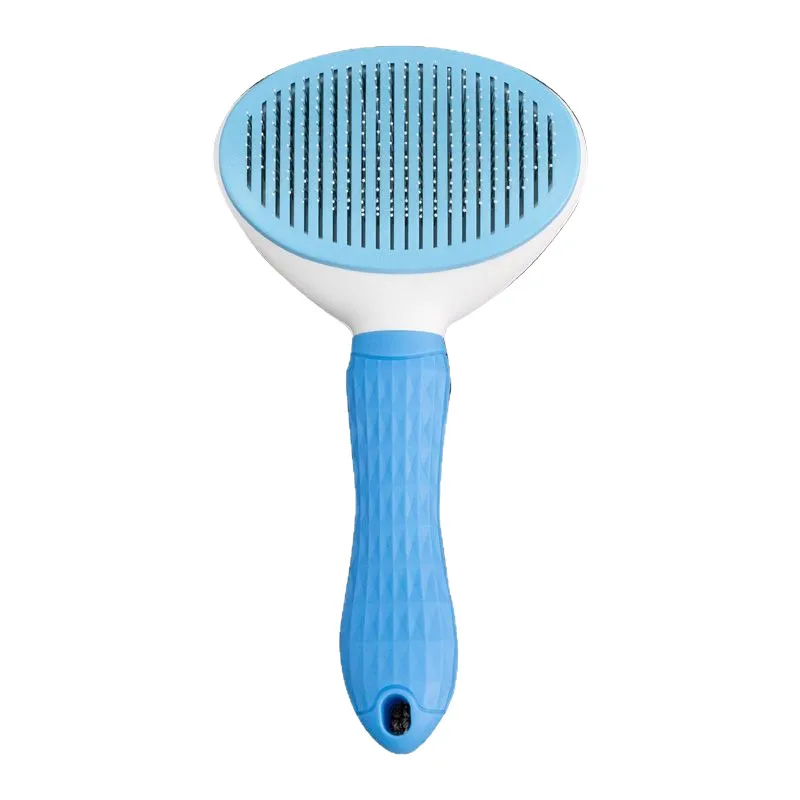 Pet Deshedding Brush for Cats & Dogs – Removes Loose Undercoat & Hair, Universal Grooming Tool for Long-Haired Breeds